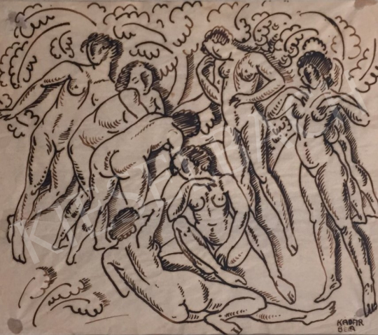  Kádár, Béla - Bacchanalia painting