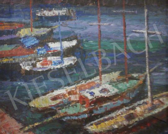  Vén, Emil - Boats on the Water painting