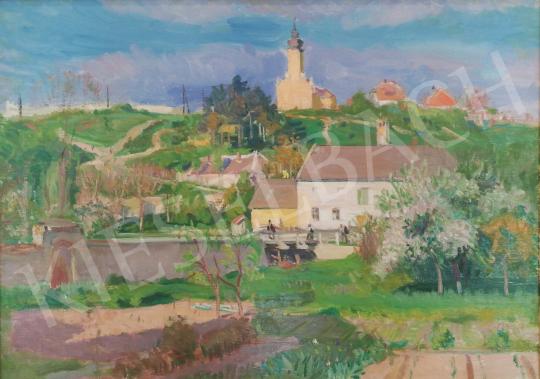 For sale  Boldizsár, István - Landscape with Village Church 's painting