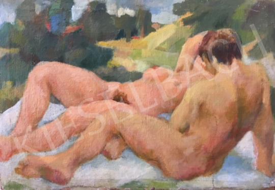 Unknown painter - Nudes in the Open painting