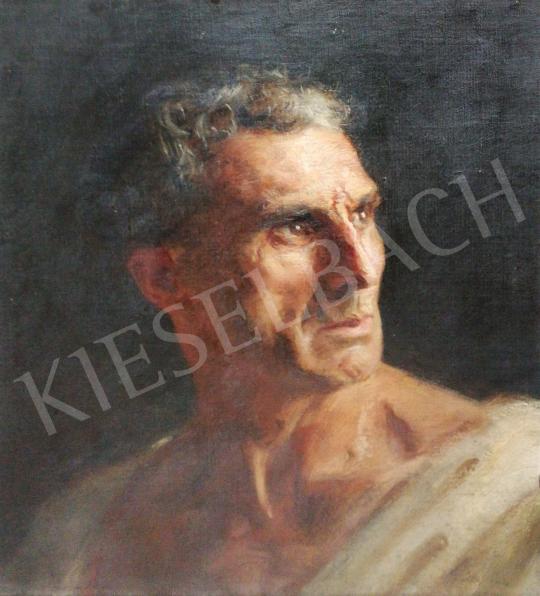  Ismeretlen művész Kató jelzéssel - Férfi portré festménye