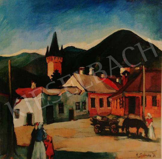 Szabados Jenő - Felsőbánya, 1932 körül festménye