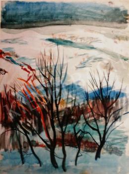 Szabados, Jenő - Winter Landscape, c. 1942 