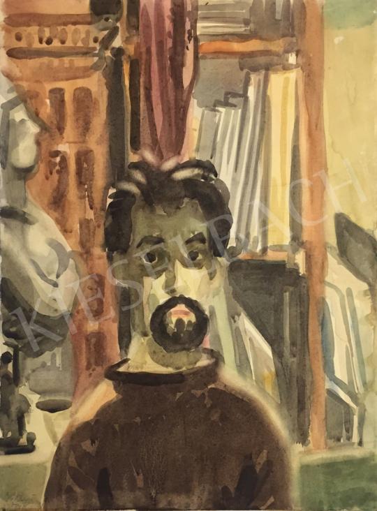  Duray Tibor - Önarckép, 1947 festménye
