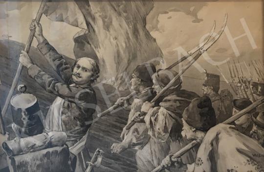 Eladó  Vaszary János - Lázadás (Népfelkelők) festménye