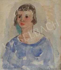  Schönberger, Armand - Young Girl in a Blue Dress 