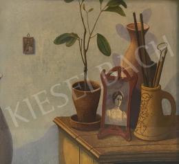  Zoltánfy István - Still-Life with plant and Photo 