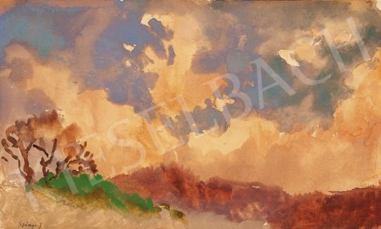  Szőnyi, István - Clouds above Zebegény | 18th Auction auction / 4 Lot