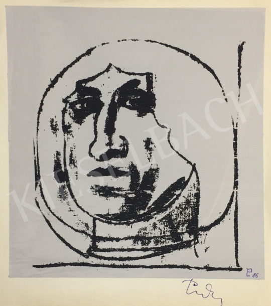 For sale  Unknown Artist with Unreadable Signature - Face 's painting