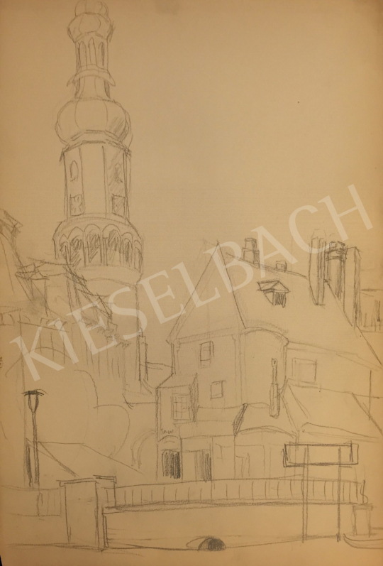 For sale  István Húth - Sopron Main Square 's painting