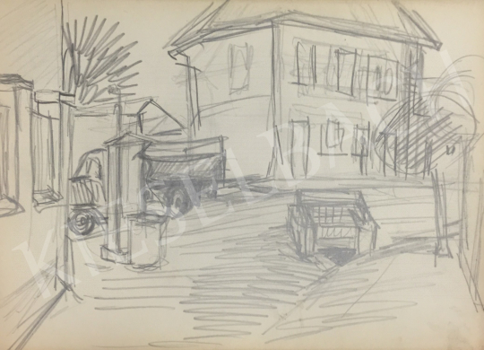 For sale  István Húth - Street Scene 's painting