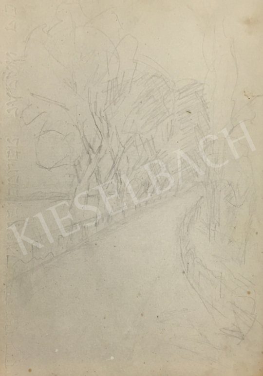 Eladó  Húth István - Fasor festménye