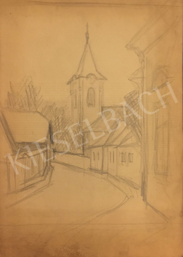  István Húth - Cityscape with Church 