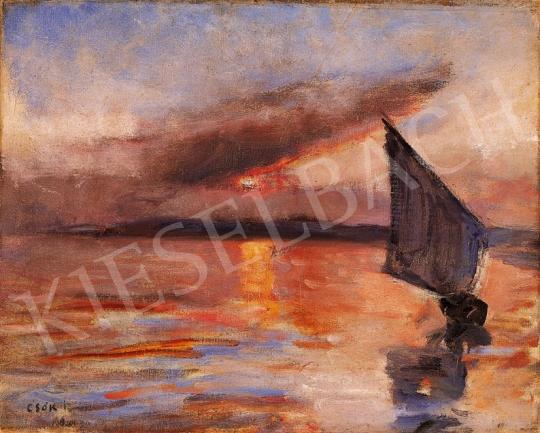  Csók, István - Sailing Boat from Balaton | 18th Auction auction / 28 Lot