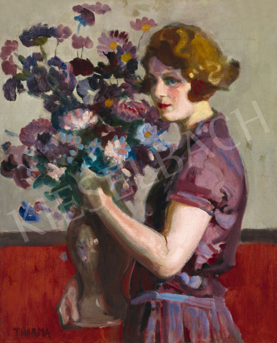 Thorma, János - Young Girl (The Purple Dress), 1929 | 58th Spring Auction auction / 8 Lot