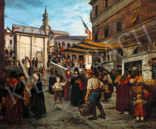 Bruck Lajos - A Rialto Velencében 1872 | 58. Tavaszi Aukció aukció / 21 tétel