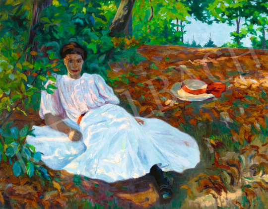  Plány, Ervin - Afternoon Rest, 1907 | 58th Spring Auction auction / 32 Lot