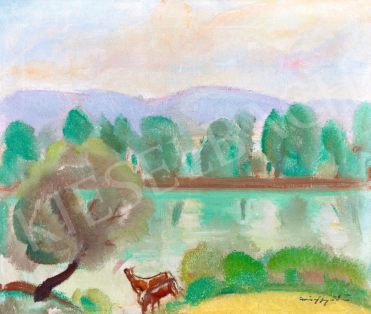  Márffy, Ödön - Morning Lights by the Danube | 58th Spring Auction auction / 62 Lot