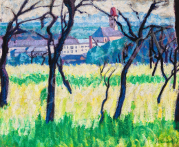Galimberti, Sándor - View to Nagybánya (Burnt Trees in Nagybánya), 1908 