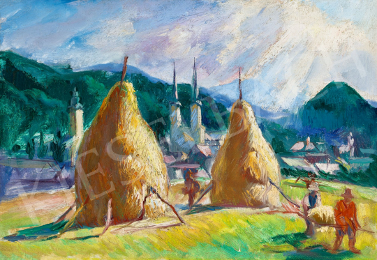  Boldizsár István - Felsőbányai nyár (Betakarítás), 1930 körül | 58. Tavaszi Aukció aukció / 77 tétel