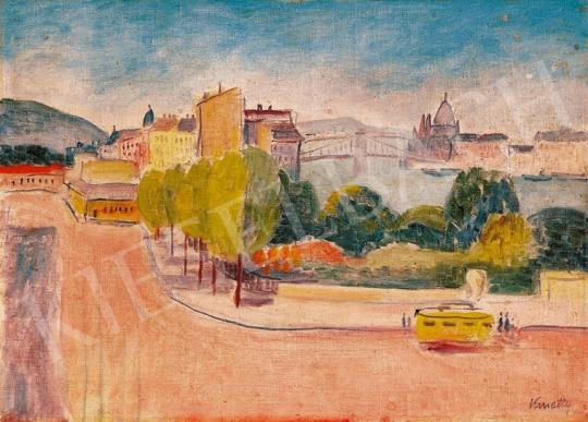  Kmetty, János - View of Budapest with the Chain Bridge | 18th Auction auction / 38 Lot
