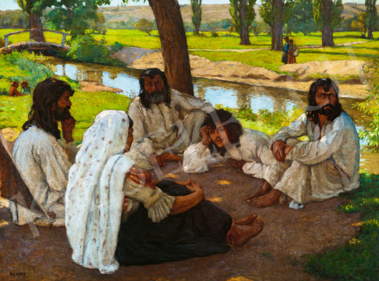  Kunffy, Lajos - Discussing Gipsies, 1910 | 58th Spring Auction auction / 155 Lot