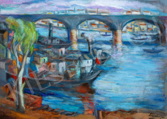  Schönberger, Armand - River with Bridge | 58th Spring Auction auction / 164 Lot