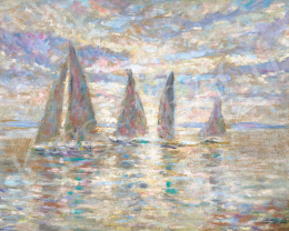 Halápy, János - Sailing Boats on Lake Balaton 