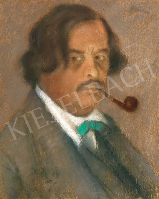 Rippl-Rónai, József - Self-Portrait with a Pipe, 1922 | 58th Spring Auction auction / 183 Lot