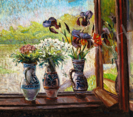 Cziffery, József - Flowers in the Window 