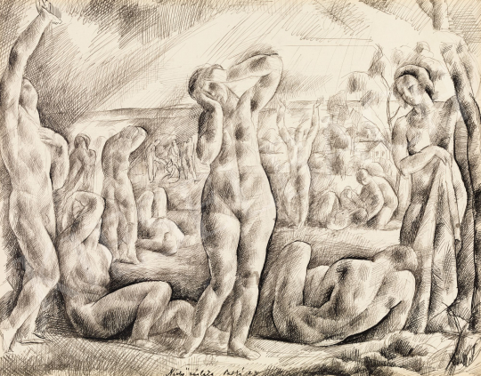  Patkó, Károly - Niobé Sketch, 1923 | 58th Spring Auction auction / 192 Lot