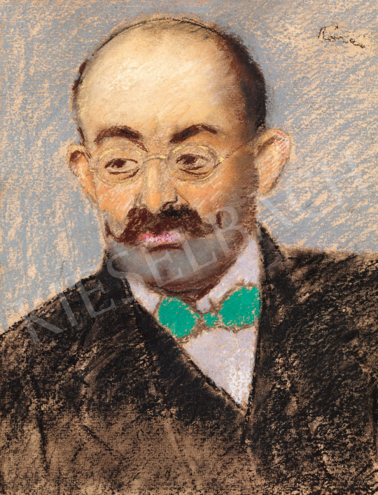 Rippl-Rónai, József - Man with Beard and Green Bow Tie | 58th Spring Auction auction / 195 Lot