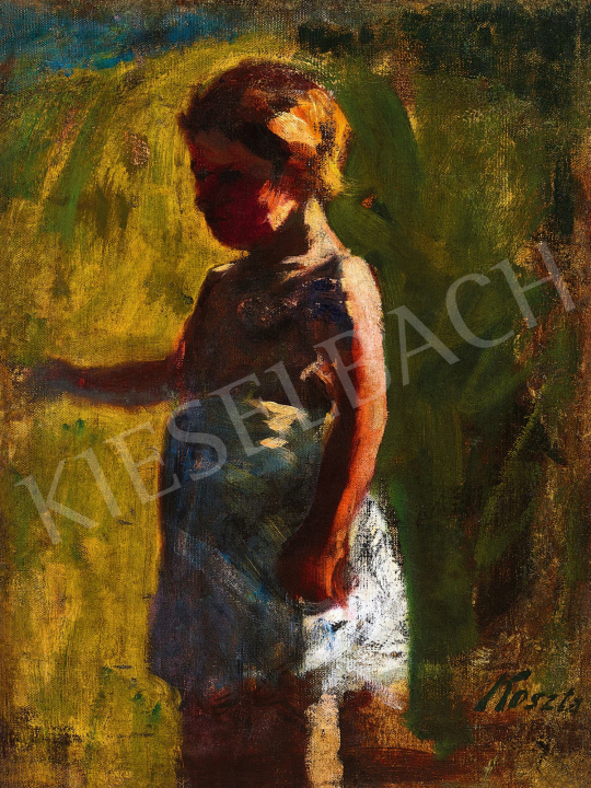  Koszta, József - Little Girl in Sunshine, early 1900s | 58th Spring Auction auction / 210 Lot