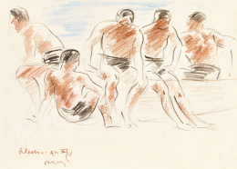  Vaszary, János - Italian Beach I. (The Watchers), 1922 