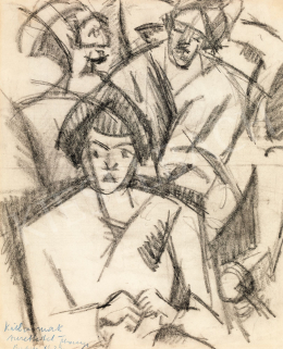 Tihanyi, Lajos, - In a Berlin Café, 1923 