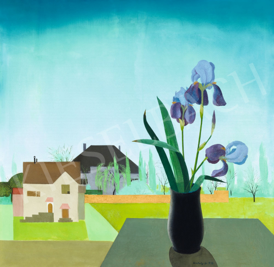  Kontuly, Béla - Blue Iris on the Porch of the Painter, 1933 | 58th Spring Auction auction / 103 Lot