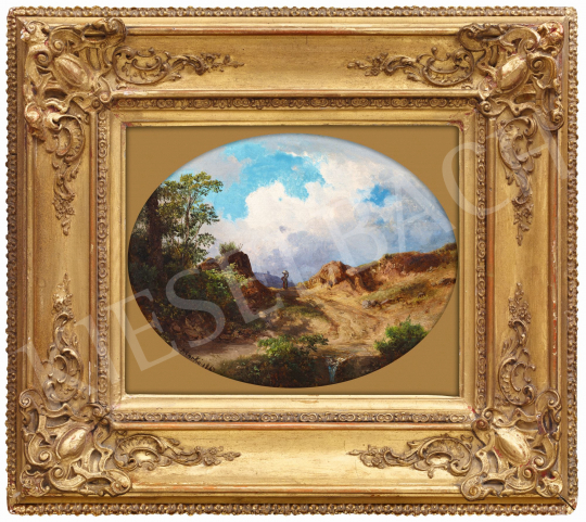 Ifj. Markó, Károly jr. - Sunlit Italian Landscape, 1867 | 58th Spring Auction auction / 42 Lot