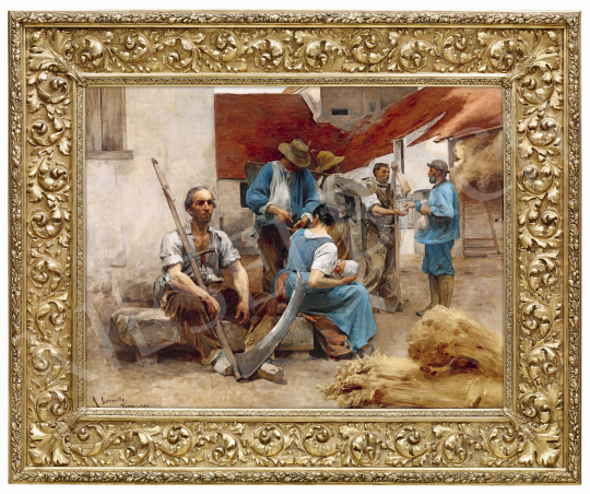  Lhermitte, Leon Augustin - Paying the Harvesters, 1879 | 58th Spring Auction auction / 209 Lot