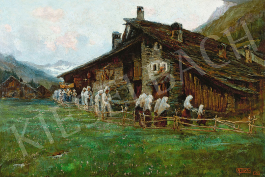  Gariazzo, Pier Antonio - Hegyvidéki táj, 1906 | 58. Tavaszi Aukció aukció / 52 tétel