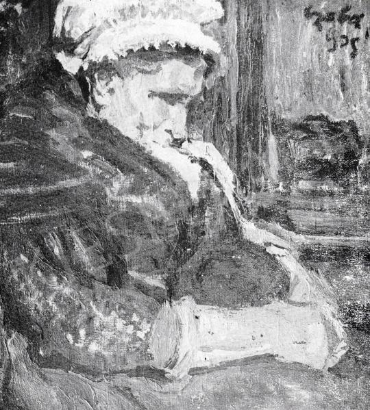  Czóbel, Béla - Old Lady in Bruges, 1905 painting