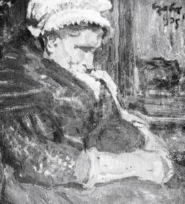  Czóbel Béla - Brüggei öregasszony, 1905 