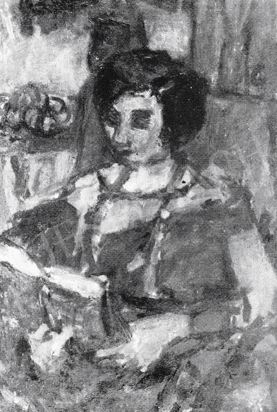  Czóbel, Béla - Reading Woman, 1931 painting