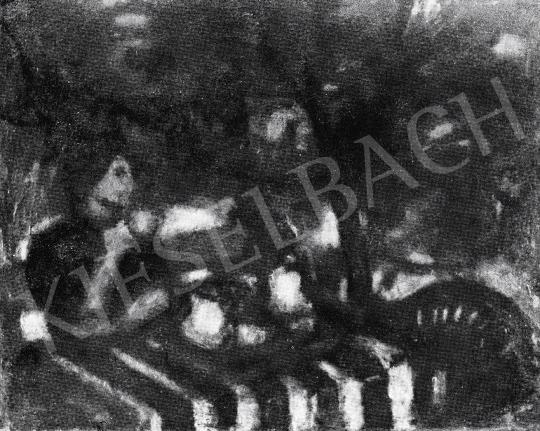  Czóbel, Béla - In the Garden, 1946 painting