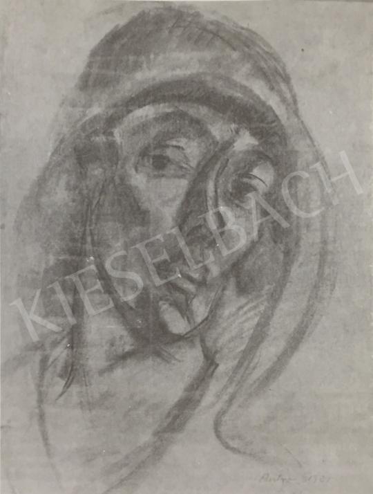 Gráber Margit - Önarckép, 1921 festménye