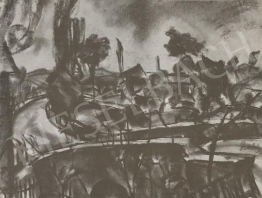 Gráber Margit - Tájkép, 1928 festménye