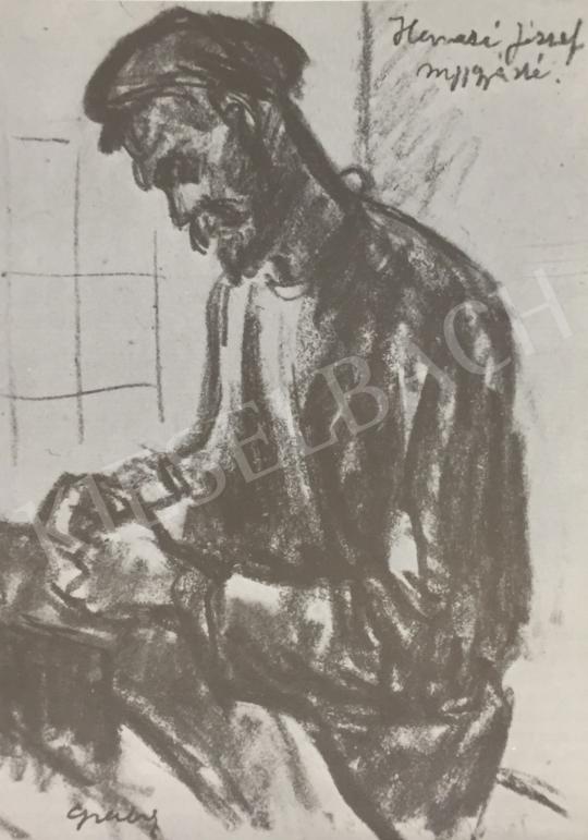 Gráber Margit - Szíjgyártó, 1948 festménye