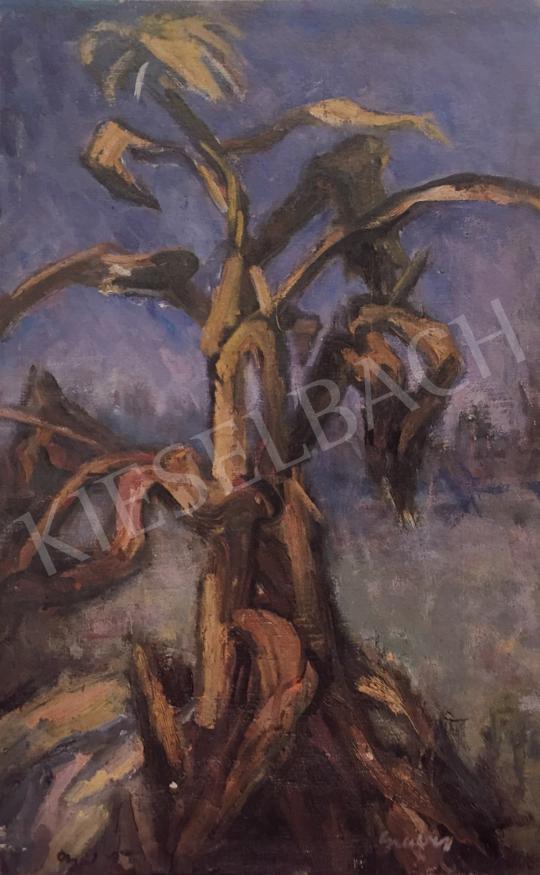 Gráber Margit - Kukoricás, 1963 festménye