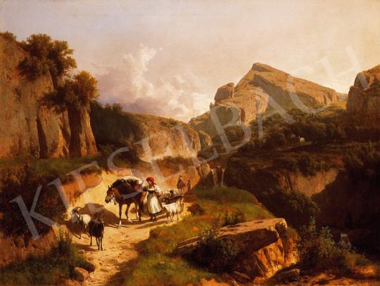 Markó, András - Italian Landscape with Shepherd Girl, 1875 | 18th Auction auction / 61 Lot