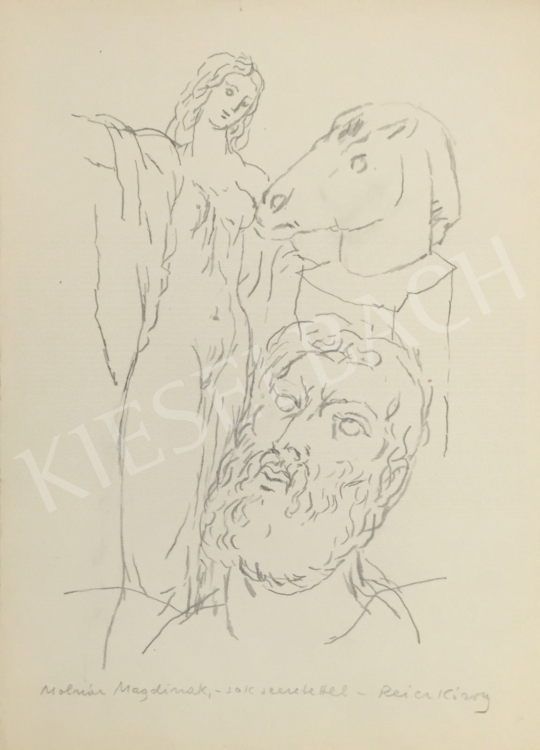 For sale  Reich, Károly - The artist and his muse 's painting