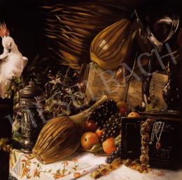 Kleber, Franz Georg - Still Life with White Cockatoo 